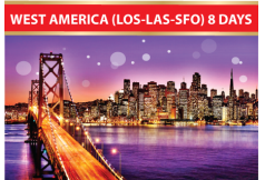 WEST AMERICA (LOS-LAS-SFO) 8D5N (CI)--Disney +Grand Canyon